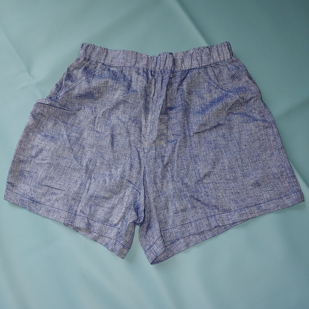 Hester & Orchard High Waist Linen Ikat Shorts